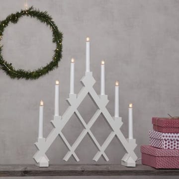 Rut lysestake 43 cm - hvit - Innredning - Julepynt & helgedekorasjon - Julepynt & juledekorasjon