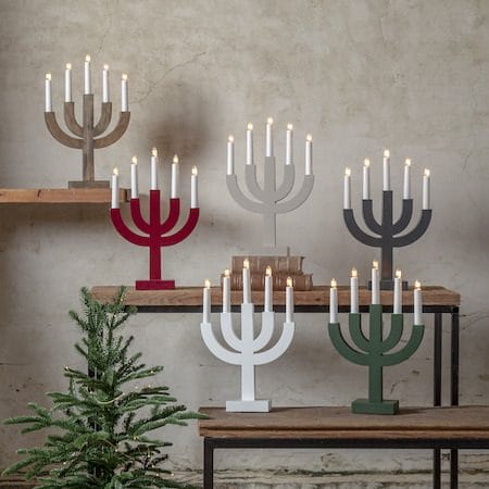 Selma lysestake 25 cm - brunbeiset - Innredning - Julepynt & helgedekorasjon - Julepynt & juledekorasjon