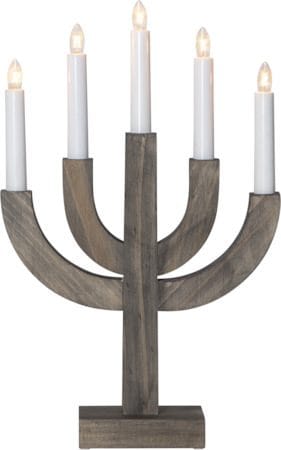 Selma lysestake 25 cm - brunbeiset - Innredning - Julepynt & helgedekorasjon - Julepynt & juledekorasjon