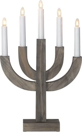 Selma lysestake 25 cm - brunbeiset - Innredning - Julepynt & helgedekorasjon - Julepynt & juledekorasjon