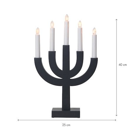 Selma lysestake 25 cm - mørkegrå - Innredning - Julepynt & helgedekorasjon - Julepynt & juledekorasjon
