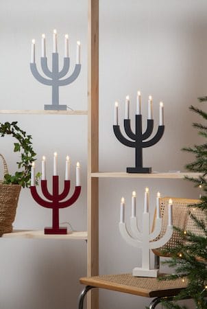 Selma lysestake 25 cm - rød - Innredning - Julepynt & helgedekorasjon - Julepynt & juledekorasjon