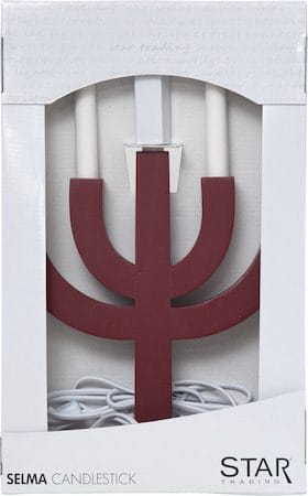 Selma lysestake 25 cm - rød - Innredning - Julepynt & helgedekorasjon - Julepynt & juledekorasjon