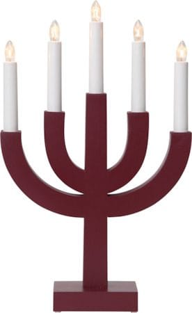 Selma lysestake 25 cm - rød - Innredning - Julepynt & helgedekorasjon - Julepynt & juledekorasjon