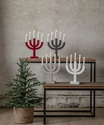 Selma lysestake 25 cm - rød - Innredning - Julepynt & helgedekorasjon - Julepynt & juledekorasjon