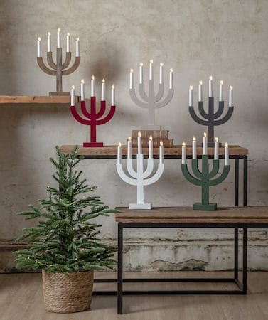 Selma lysestake 25 cm - rød - Innredning - Julepynt & helgedekorasjon - Julepynt & juledekorasjon