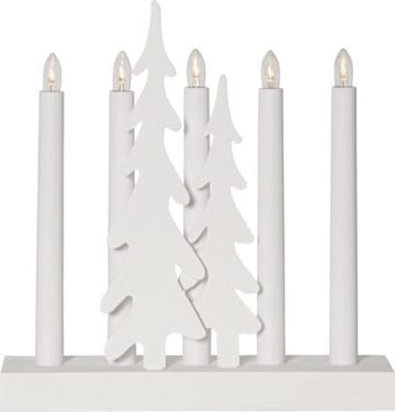 Skog Lysestake 26,5 cm - hvit - Innredning - Julepynt & helgedekorasjon - Julepynt & juledekorasjon