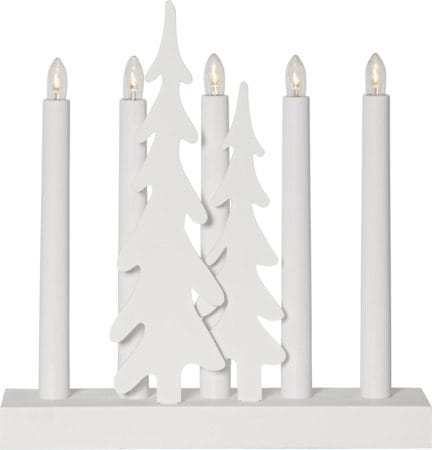 Skog Lysestake 26,5 cm - hvit - Innredning - Julepynt & helgedekorasjon - Julepynt & juledekorasjon