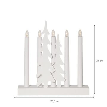 Skog Lysestake 26,5 cm - hvit - Innredning - Julepynt & helgedekorasjon - Julepynt & juledekorasjon