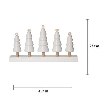 Skog lysestake 46 cm - hvit med ufargede stammer - Innredning - Julepynt & helgedekorasjon - Julepynt & juledekorasjon