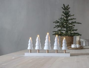 Skog lysestake 46 cm - hvit med ufargede stammer - Innredning - Julepynt & helgedekorasjon - Julepynt & juledekorasjon