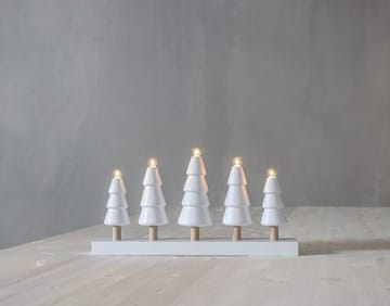 Skog lysestake 46 cm - hvit med ufargede stammer - Innredning - Julepynt & helgedekorasjon - Julepynt & juledekorasjon