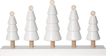 Skog lysestake 46 cm - hvit med ufargede stammer - Innredning - Julepynt & helgedekorasjon - Julepynt & juledekorasjon