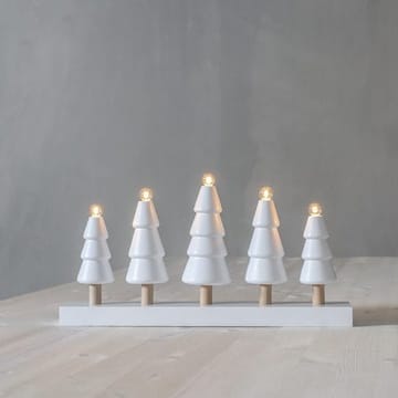 Skog lysestake 46 cm - hvit med ufargede stammer - Innredning - Julepynt & helgedekorasjon - Julepynt & juledekorasjon