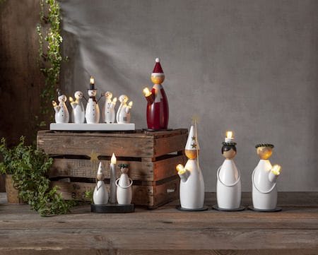 Snowman lysestake 33 cm - hvit - Innredning - Julepynt & helgedekorasjon - Julepynt & juledekorasjon