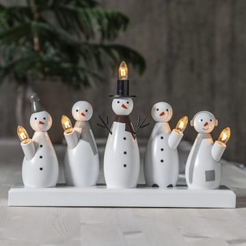 Snowman lysestake 33 cm - hvit - Innredning - Julepynt & helgedekorasjon - Julepynt & juledekorasjon