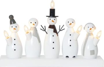 Snowman lysestake 33 cm - hvit - Innredning - Julepynt & helgedekorasjon - Julepynt & juledekorasjon