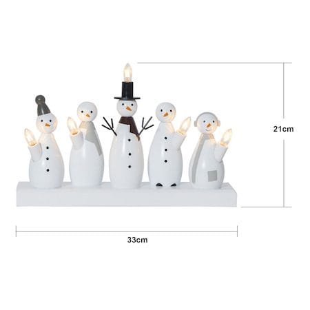 Snowman lysestake 33 cm - hvit - Innredning - Julepynt & helgedekorasjon - Julepynt & juledekorasjon