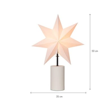 Stila Fot, skjerm og stjerne 35 cm - Hvit med svarte detaljer - Innredning - Julepynt & helgedekorasjon - Julepynt & juledekorasjon