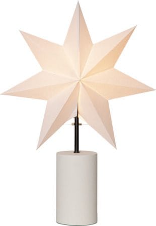 Stila Fot, skjerm og stjerne 35 cm - Hvit med svarte detaljer - Innredning - Julepynt & helgedekorasjon - Julepynt & juledekorasjon