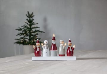 Tomtefamilj lysestake 33,5 cm - flerfarget - Innredning - Julepynt & helgedekorasjon - Julepynt & juledekorasjon