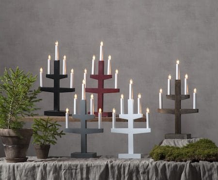 Trapp lysestake 24 cm - grå - Innredning - Julepynt & helgedekorasjon - Julepynt & juledekorasjon