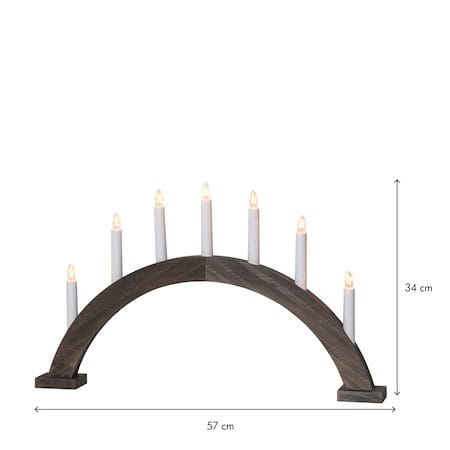 Trapp lysestake 57 cm - brun - Innredning - Julepynt & helgedekorasjon - Julepynt & juledekorasjon