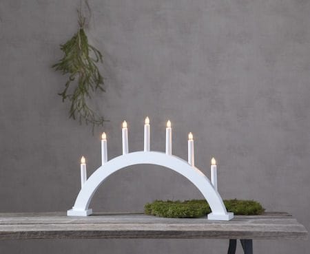 Trapp lysestake 57 cm - hvit - Innredning - Julepynt & helgedekorasjon - Julepynt & juledekorasjon
