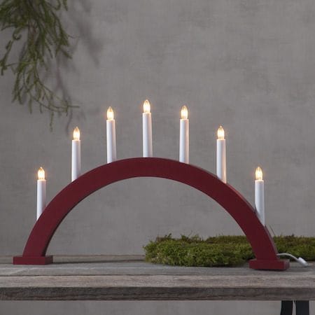 Trapp lysestake 57 cm - rød - Innredning - Julepynt & helgedekorasjon - Julepynt & juledekorasjon