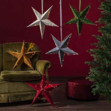 Velvet papirstjerne 60 cm - rød - Innredning - Julepynt & helgedekorasjon - Julepynt & juledekorasjon
