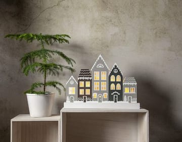 Villa lysestake 32 cm - grå - Innredning - Julepynt & helgedekorasjon - Julepynt & juledekorasjon