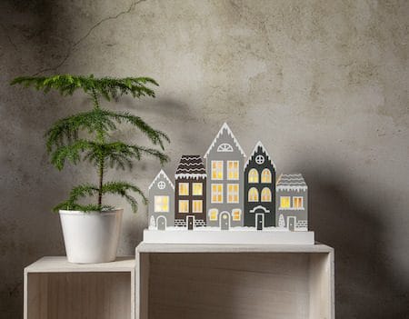 Villa lysestake 32 cm - grå - Innredning - Julepynt & helgedekorasjon - Julepynt & juledekorasjon