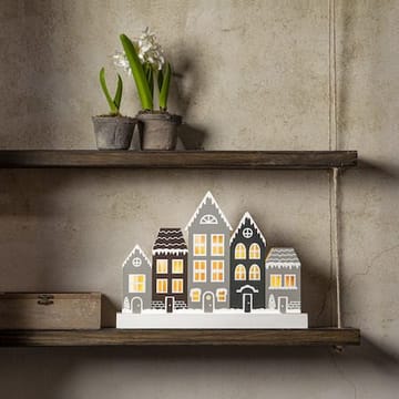 Villa lysestake 32 cm - grå - Innredning - Julepynt & helgedekorasjon - Julepynt & juledekorasjon