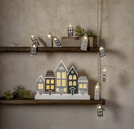 Villa lysestake 32 cm - grå - Innredning - Julepynt & helgedekorasjon - Julepynt & juledekorasjon