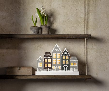 Villa lysestake 32 cm - grå - Innredning - Julepynt & helgedekorasjon - Julepynt & juledekorasjon