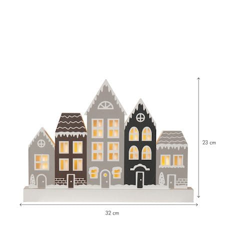 Villa lysestake 32 cm - grå - Innredning - Julepynt & helgedekorasjon - Julepynt & juledekorasjon