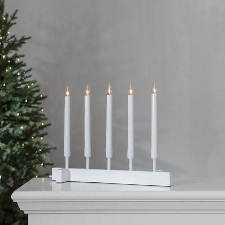 Vind Lysestake 40 cm - hvit - Innredning - Julepynt & helgedekorasjon - Julepynt & juledekorasjon