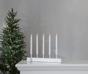 Vind Lysestake 40 cm - hvit - Innredning - Julepynt & helgedekorasjon - Julepynt & juledekorasjon