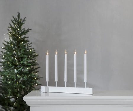 Vind Lysestake 40 cm - hvit - Innredning - Julepynt & helgedekorasjon - Julepynt & juledekorasjon