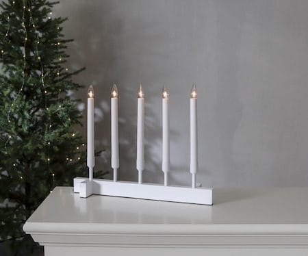 Vind Lysestake 40 cm - hvit - Innredning - Julepynt & helgedekorasjon - Julepynt & juledekorasjon