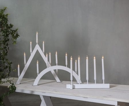 Vind Lysestake 40 cm - hvit - Innredning - Julepynt & helgedekorasjon - Julepynt & juledekorasjon