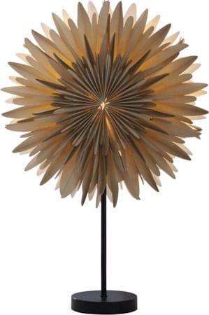 Winter Stjerne på fot 40 cm - beige med gullprikker/svart fot - Innredning - Julepynt & helgedekorasjon - Julepynt & juledekorasjon