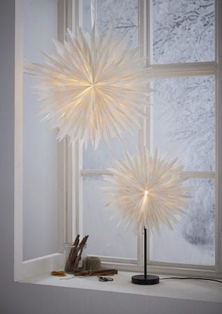 Winter Papirstjerne 60 cm - Hvit med gullprikker - Innredning - Julepynt & helgedekorasjon - Julepynt & juledekorasjon