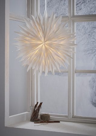 Winter Papirstjerne 60 cm - Hvit med gullprikker - Innredning - Julepynt & helgedekorasjon - Julepynt & juledekorasjon