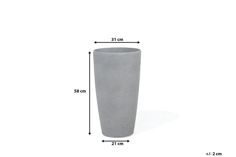 Abdera Kruka 31 cm - Grå - Hage - Dyrking & hagearbeid - Dyrking - Blomsterpotter - Store blomsterkrukker