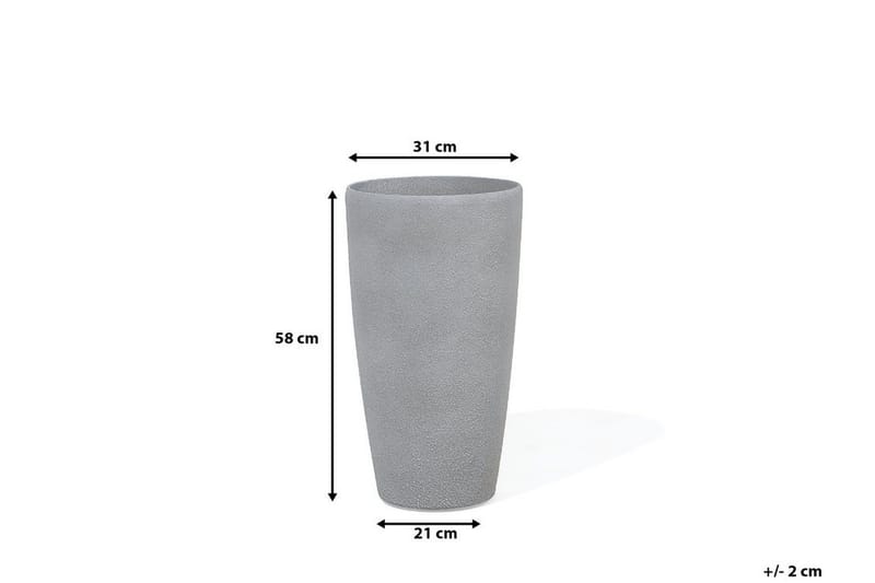 Abdera Kruka 31 cm - Grå - Hage - Dyrking & hagearbeid - Dyrking - Blomsterpotter - Store blomsterkrukker