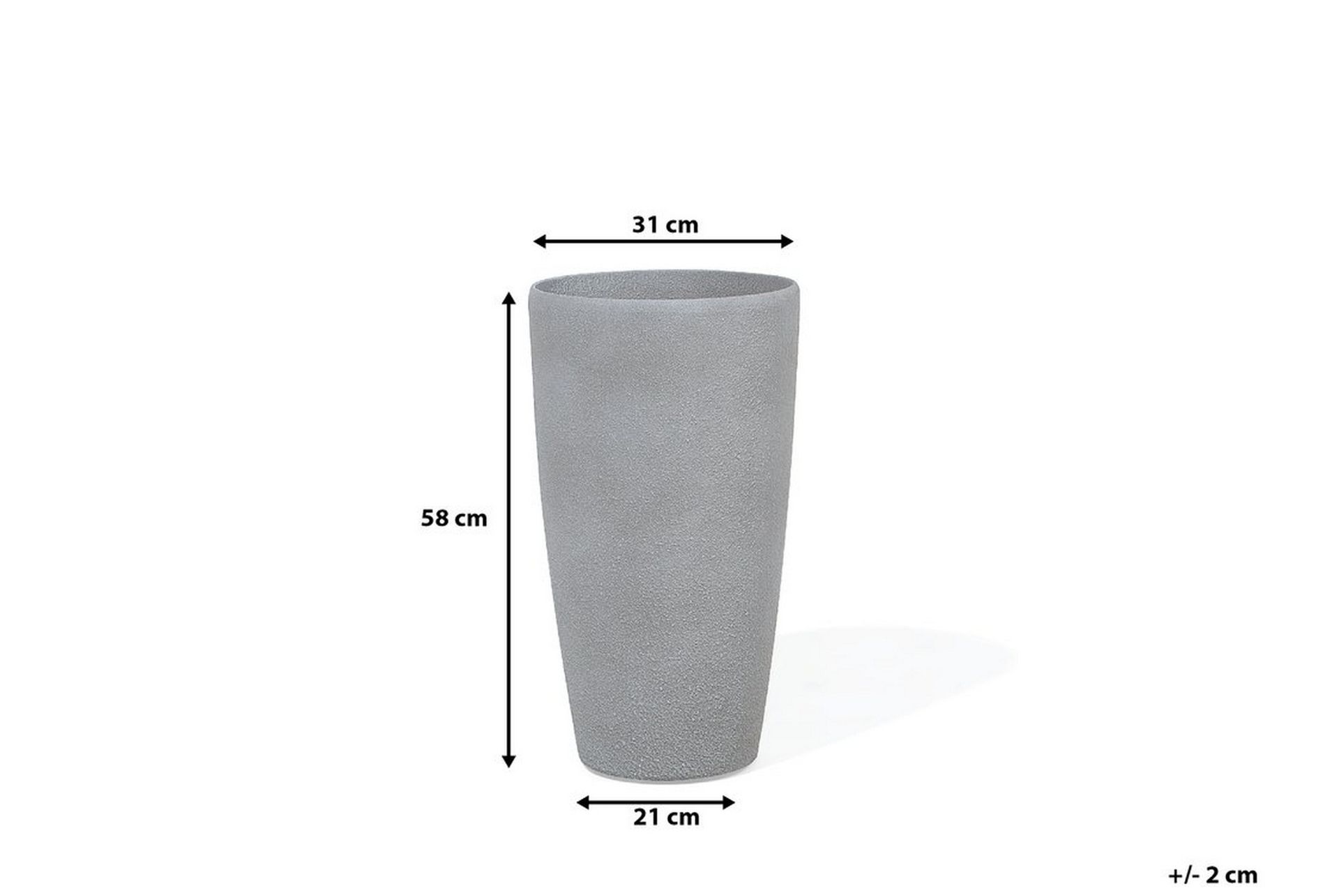 Abdera Kruka 31 cm - Grå - Innredning - Krukker