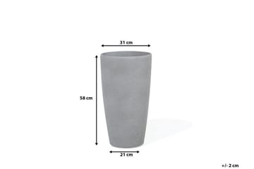 Abdera Kruka 31 cm - Grå - Innredning - Krukker