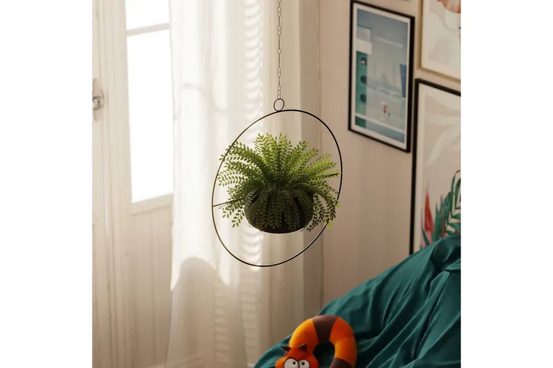 Dekorativ potte Velmor Svart - Svart - Innredning - Krukker - Veggkrukke