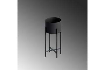 Dekorativ potte Mirven Svart 23 x 23 x 48 cm - 23 x 23 x 48 cm - Innredning - Krukker